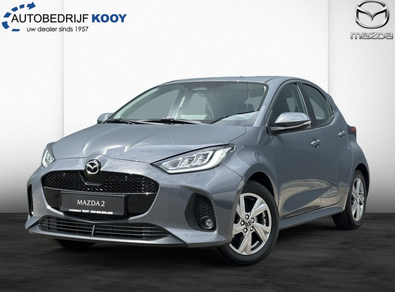Mazda 2 Hybrid - 1.5 Exclusive-line / Nieuw op voorraad / Charcoal Grey - AutoWereld.nl
