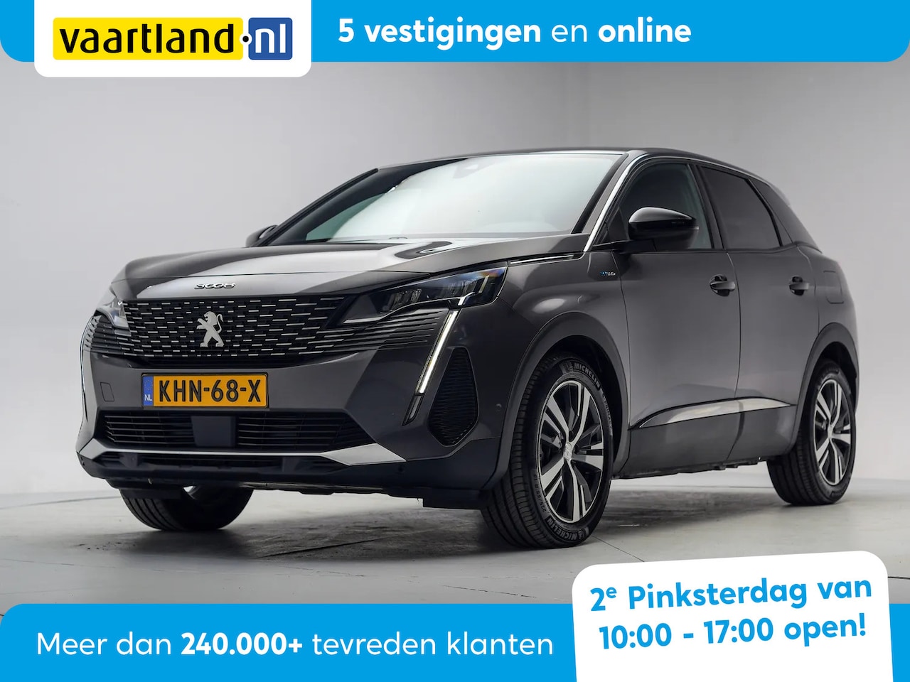 Peugeot 3008 - 1.6 Plug-in Hybrid 225 Alure [ Navi Apple / Android Camera Half-leder ] - AutoWereld.nl