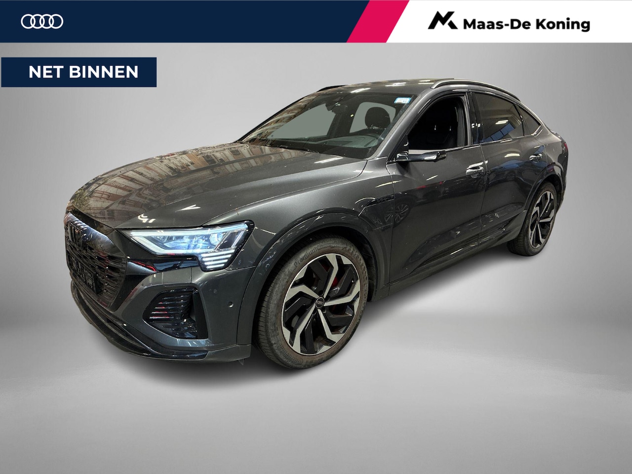 Audi Q8 Sportback e-tron - 55 408pk Quattro S Edition Competition 115 kWh · SOH 93,5% · Panoramadak · Luchtvering · V - AutoWereld.nl