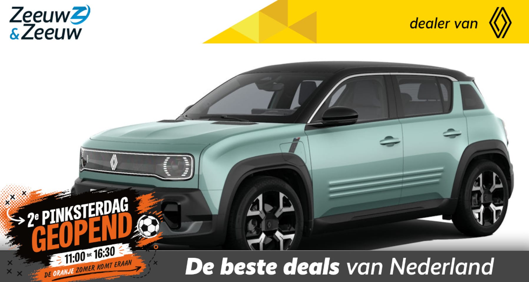 Renault 4 - comfort range techno canvas dak 52 kWh | Profiteer nu van €1.800,- Zeeuw & Zeeuw voorraadk - AutoWereld.nl