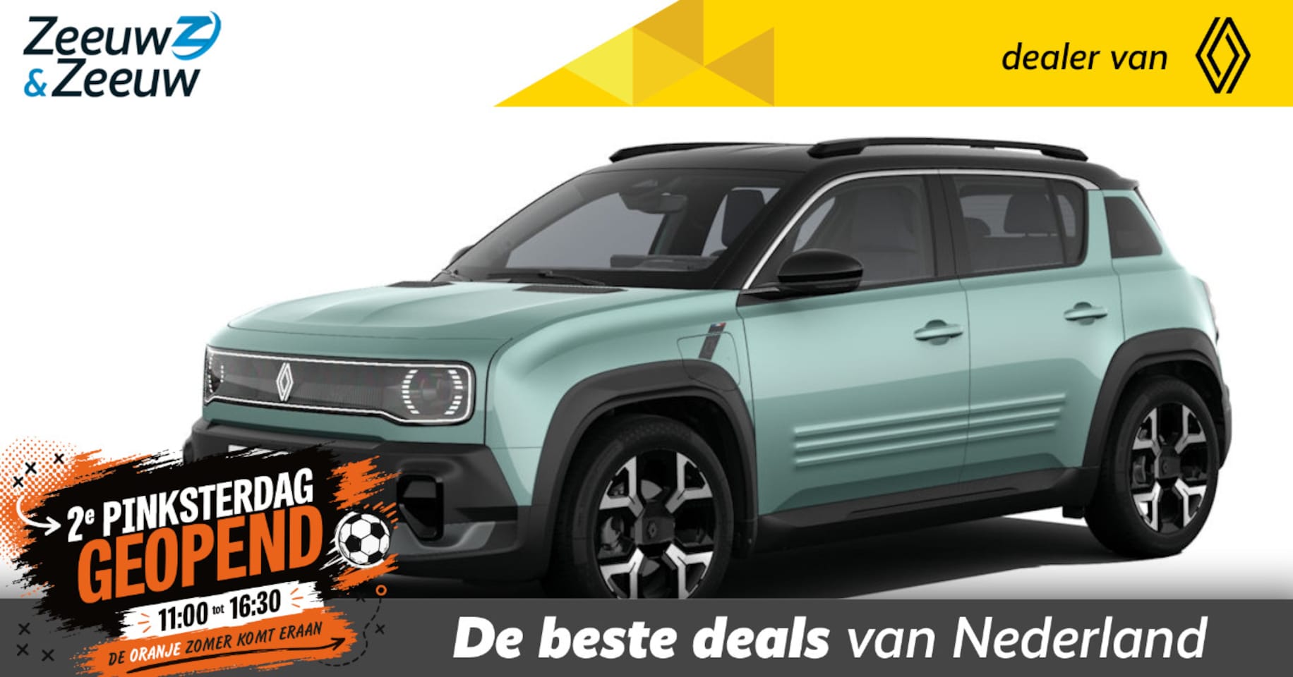 Renault 4 - Techno comfort range | Profiteer nu van €4.500,- Zeeuw & Zeeuw voorraadkorting | NU met GR - AutoWereld.nl