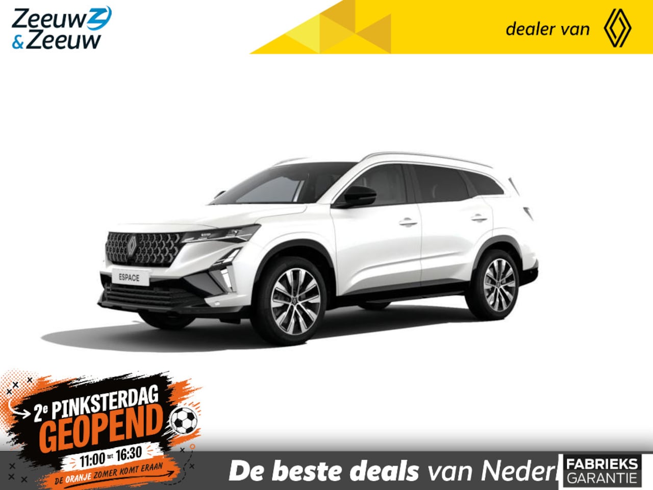 Renault Espace - E-Tech full hybrid 200 techno 7p. Nieuw model | Nu met € 3000,- Zeeuw & Zeeuw voorraadkort - AutoWereld.nl