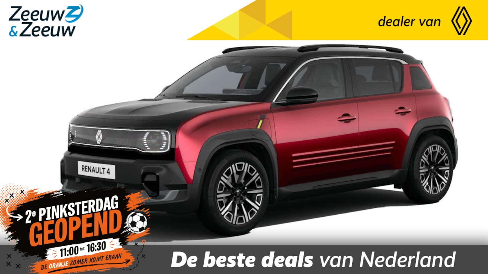 Renault 4 - Iconic Comfort Range | Profiteer nu van €1.800,- Zeeuw & Zeeuw voorraadkorting | NU met GR - AutoWereld.nl