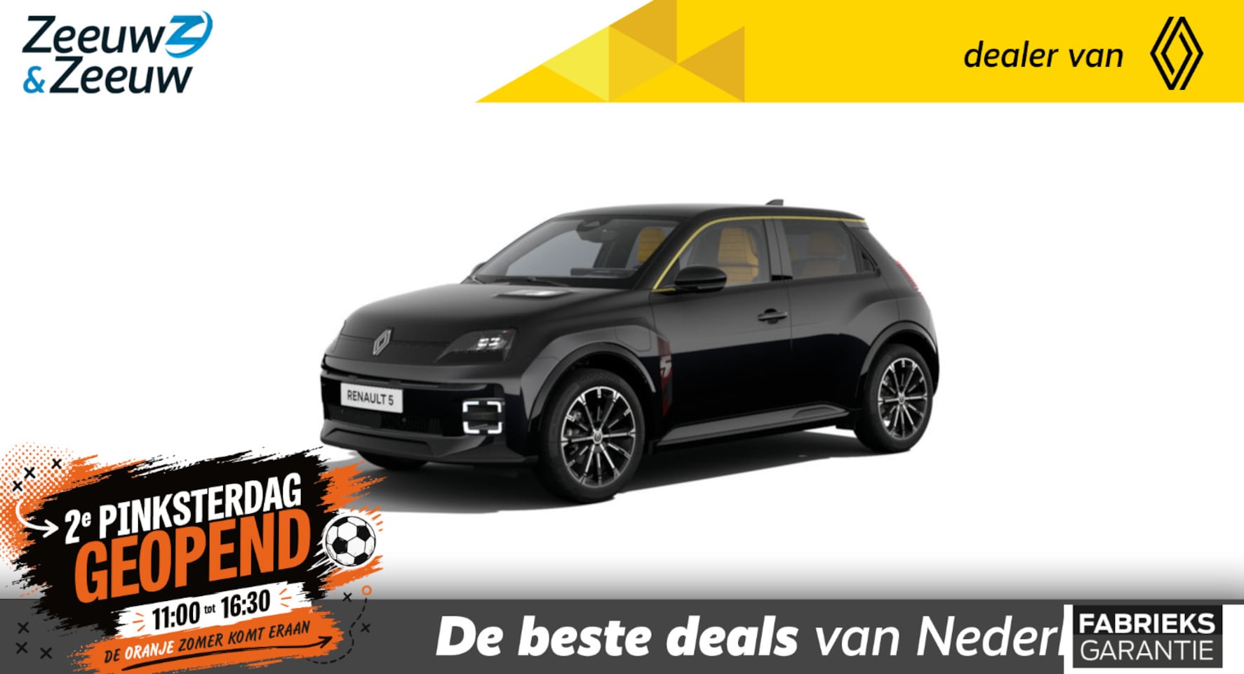 Renault 5 - Iconic cinq 150 pk comfort range MY25 | NU uit voorraad leverbaar met €4.000,- Zeeuw & Zee - AutoWereld.nl