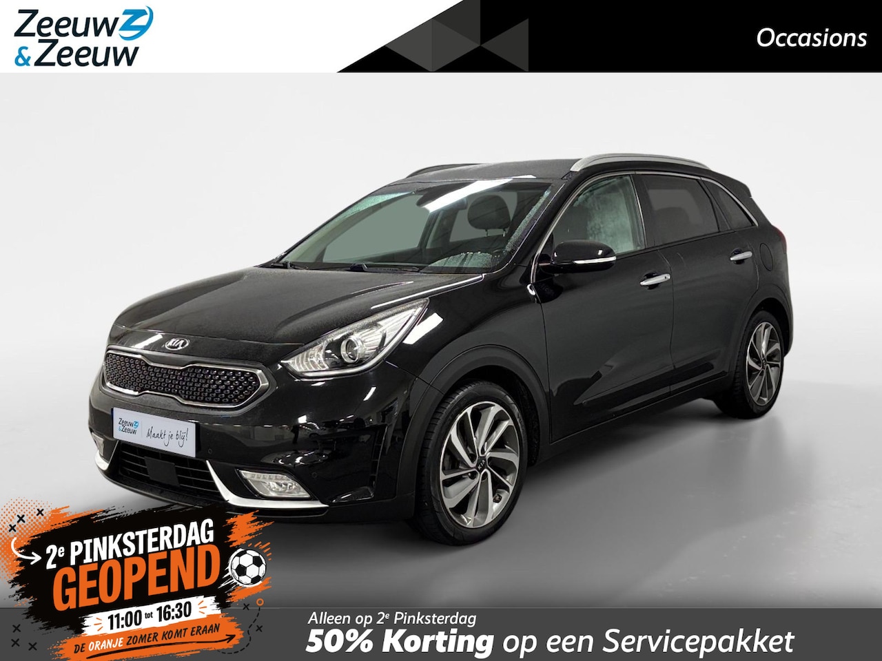 Kia Niro - 1.6 GDi Hybrid ExecutiveLine AUTOMAAT AIRCO CAMERA LEER STOELVERWARMING+STOELKOELING STUUR - AutoWereld.nl