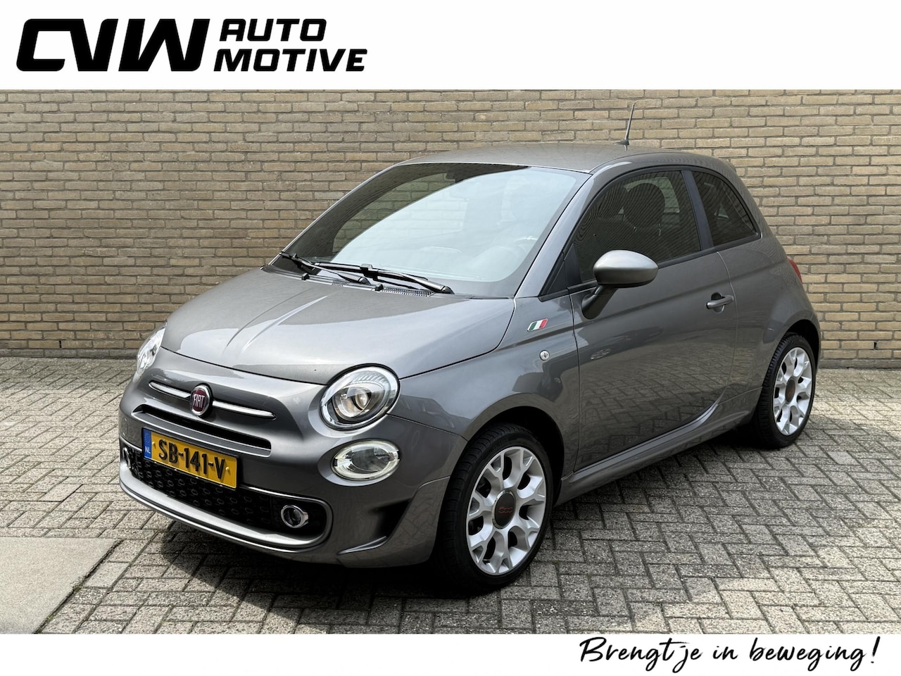 Fiat 500 - 1.2 Sport 69pk | Half leder | Sportstoelen | Navigatie | Climate control | Parkeersensor a - AutoWereld.nl