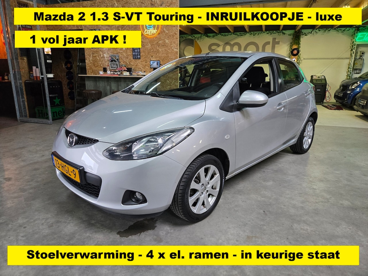 Mazda 2 - 1.3 S-VT Touring - stoelverwarming - Nw.APK ! - keurige auto voor een meeneemprijs ! - AutoWereld.nl