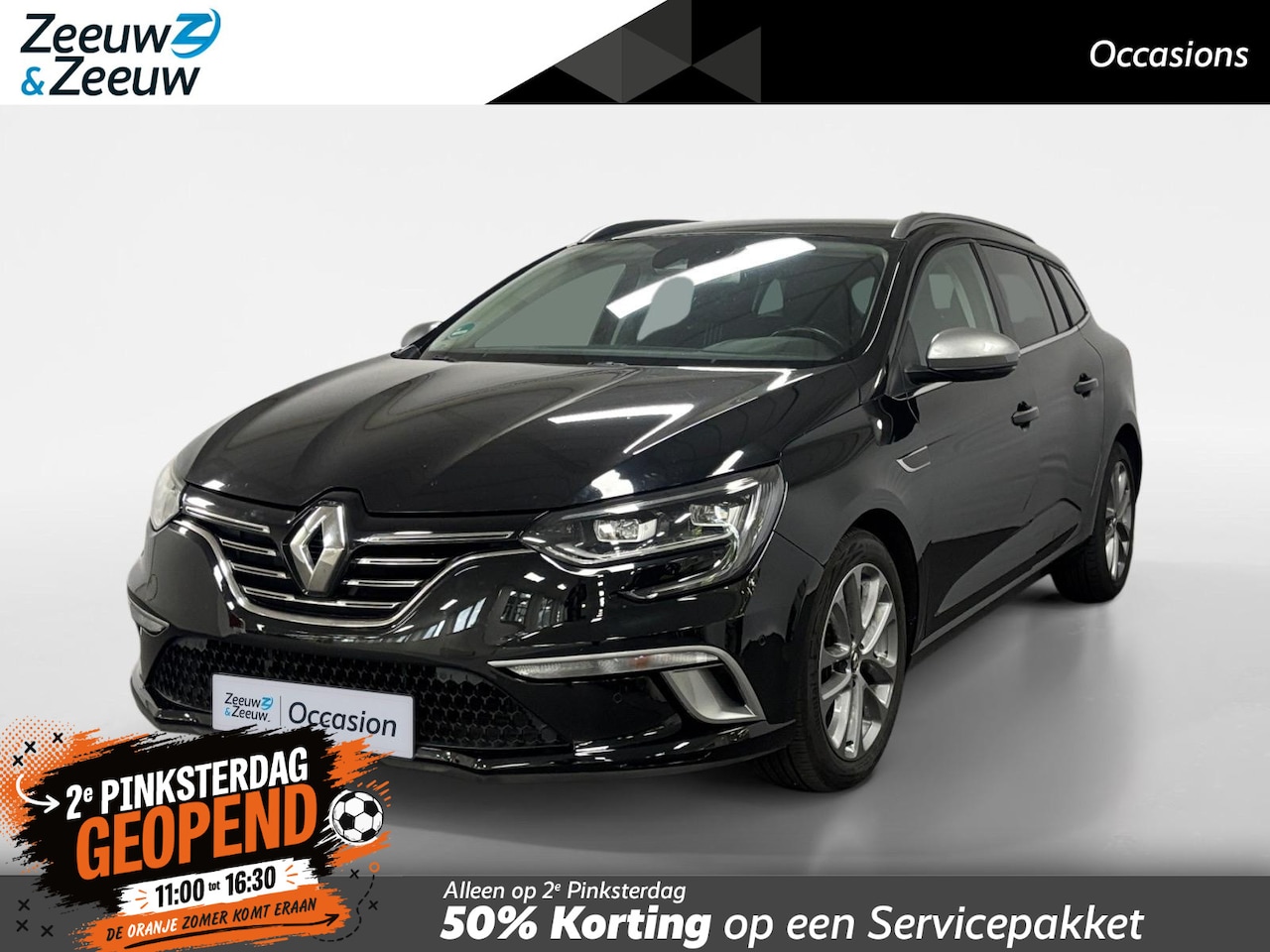 Renault Mégane Estate - 1.2 TCe GT-Line NAVI AIRCO CAMERA DODEHOEK DETECTIE CRUISE CONTROLE BLUETOOTH KUIPSTOELEN - AutoWereld.nl