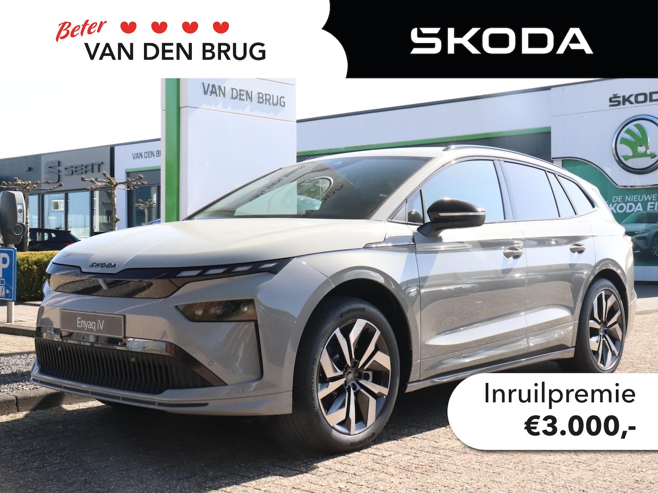 Skoda Enyaq iV - Sportline 85 | Trekhaak | Camera | Navigatie | Adaptieve cruise control | Elektrische acht - AutoWereld.nl