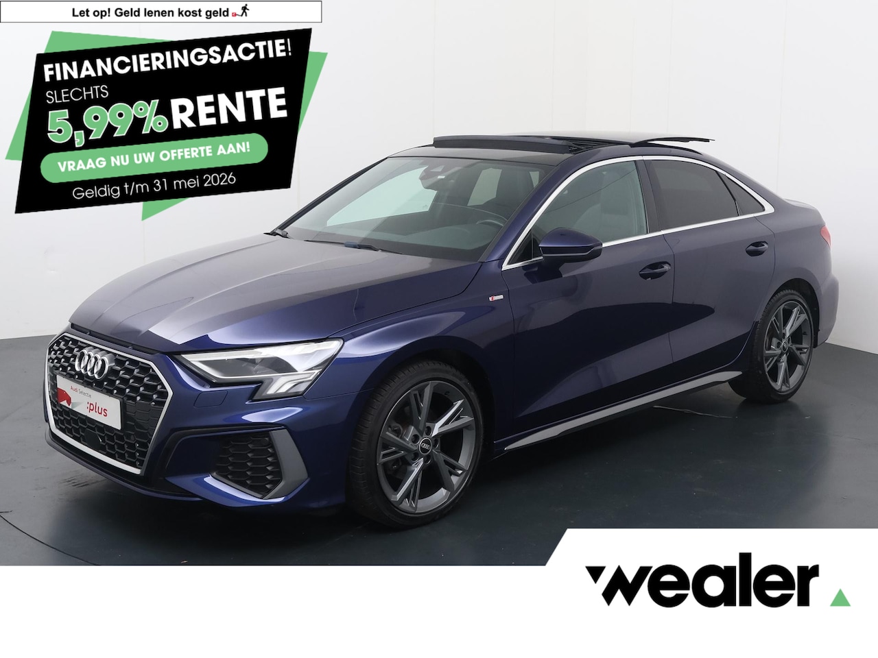 Audi A3 Limousine - 35 TFSI S edition | 150 PK | Automaat | Panoramadak | S line | Climate control | - AutoWereld.nl