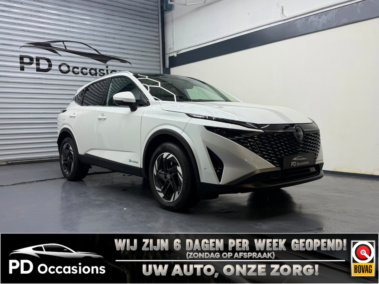 Nissan Qashqai - 1.5 e-Power N-Connecta - Pano - Half leer - Elek. Achterklep - Carplay - AutoWereld.nl