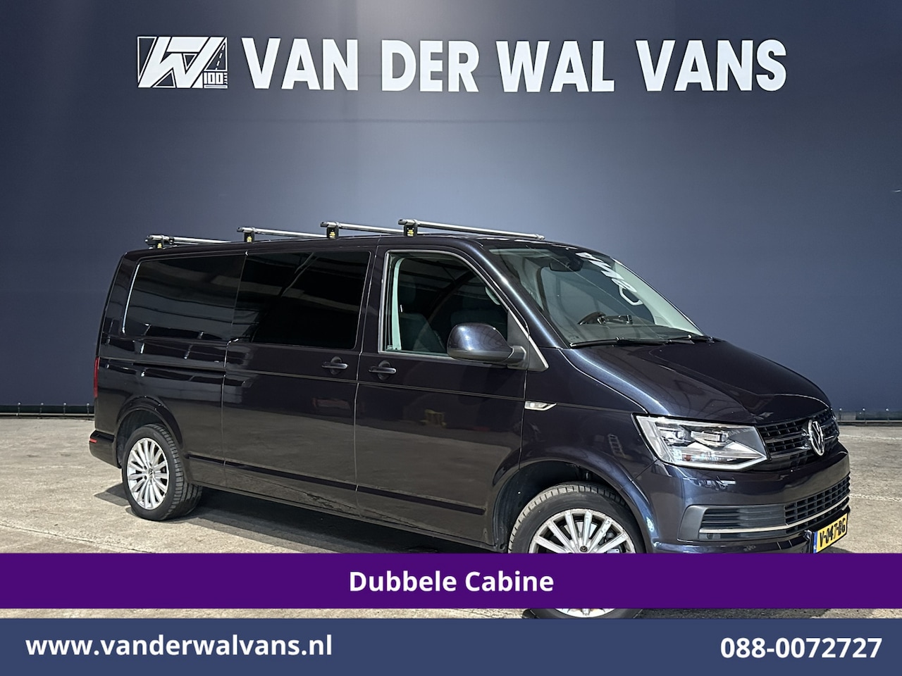 Volkswagen Transporter - 2.0 TDI 204pk Automaat L2H1 Dubbele Cabine Euro6 Airco | 5-Zits | Camera | Navigatie | 250 - AutoWereld.nl