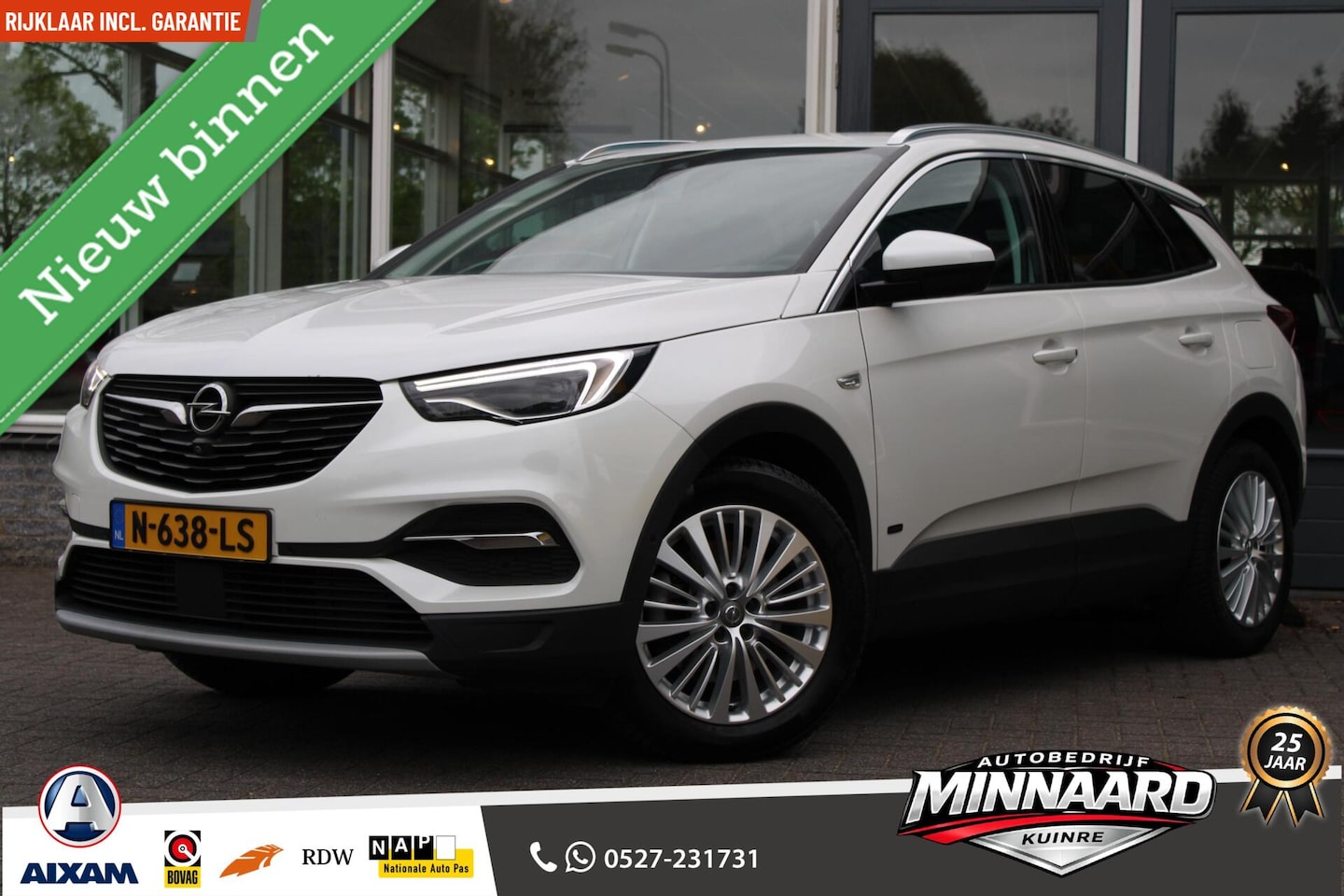Opel Grandland X - 1.6 Turbo Hybrid Business Executive 1.6 Turbo Hybrid Business Executive - AutoWereld.nl
