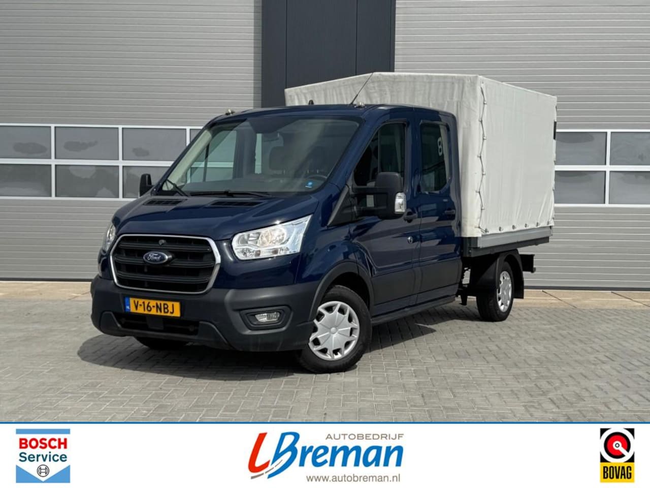 Ford Transit - 2.0TDCi 129pk Dubbel Cabine Pick-up met huif - AutoWereld.nl