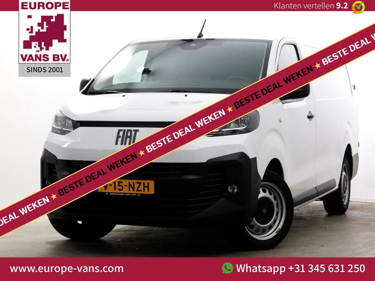 Fiat Scudo - 2.0 Diesel 145pk Automaat L3 Airco/Navi/Camera 09-2024 - AutoWereld.nl