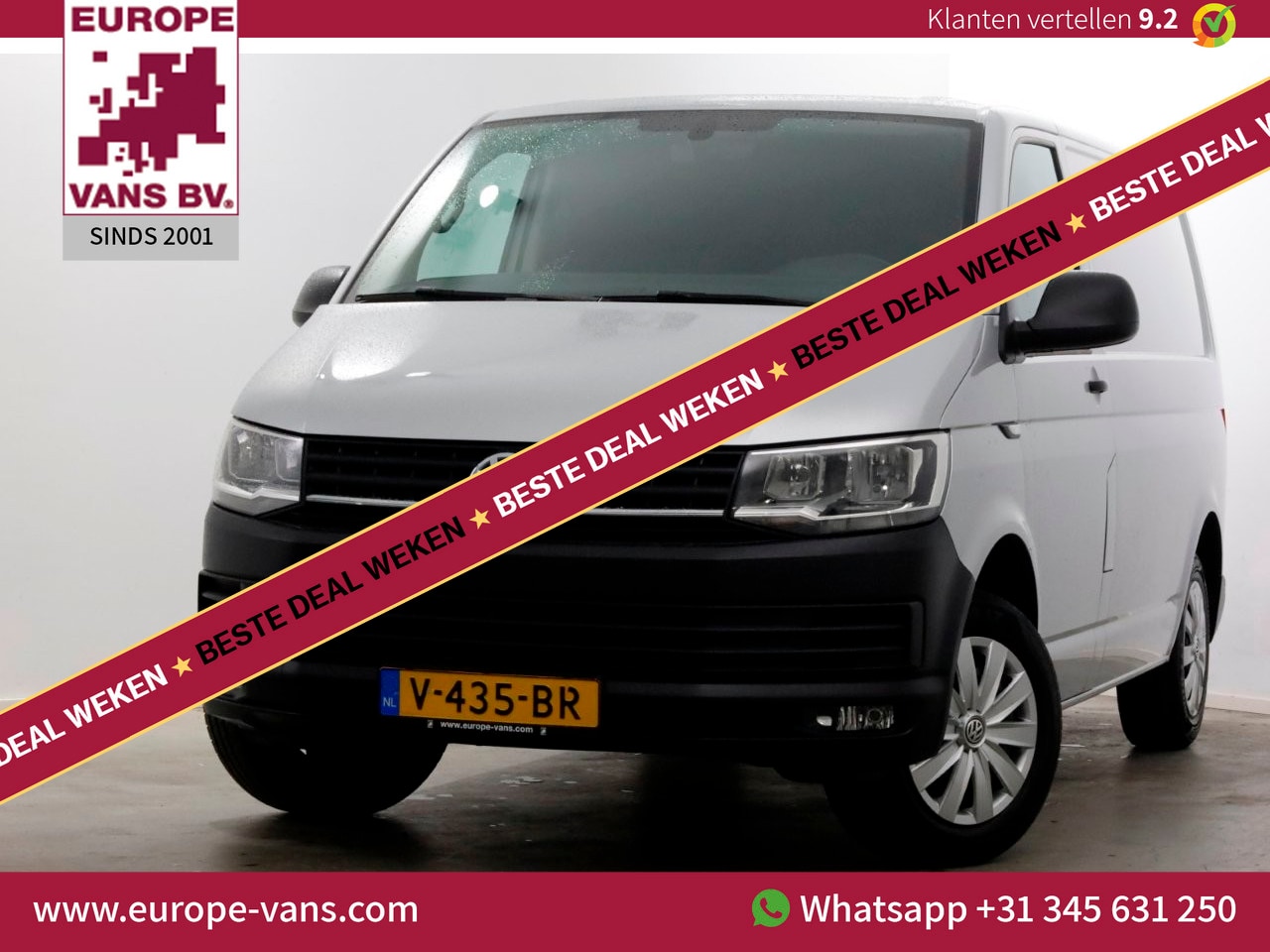 Volkswagen Transporter - T6 2.0 TDI 102pk E6 L1H1 Comfortline Airco/Navi/Achterklep 12-2016 - AutoWereld.nl