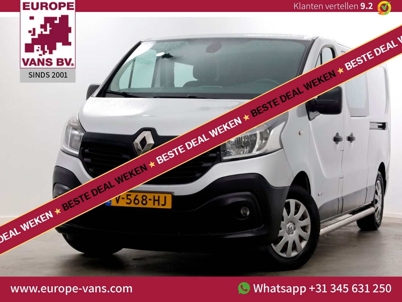 Renault Trafic - 1.6 dCi 145pk E6 L2H1 D.C. Comfort Airco/Camera/2x Schuifdeur 07-2017 - AutoWereld.nl
