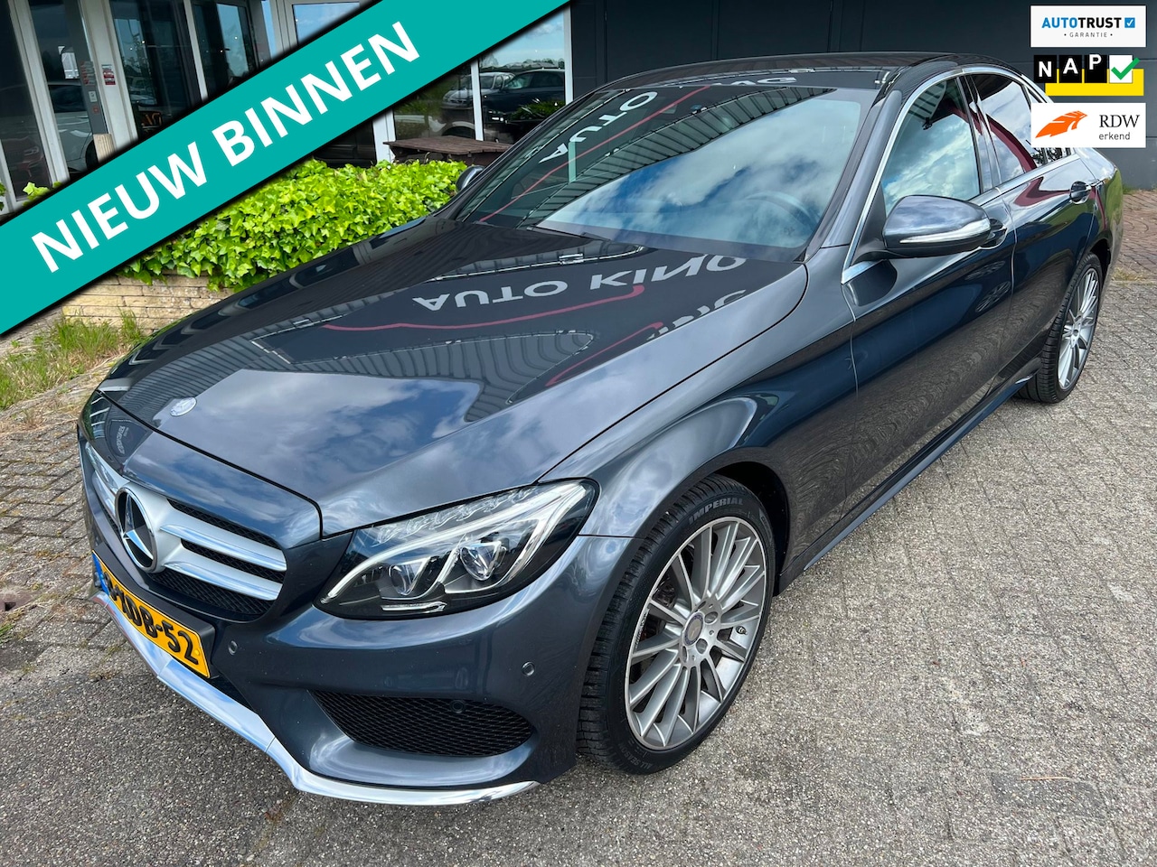 Mercedes-Benz C-klasse - 180 AMG AUTOMAAT I LEDER I NAVI XENON - AutoWereld.nl