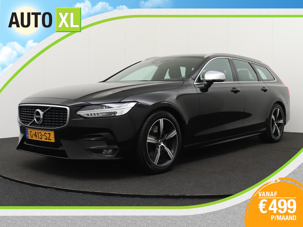Volvo V90 - 2.0 191 PK T4 R-Design Leder-Sportzetels Camera Dodehoek 18'LMV - AutoWereld.nl