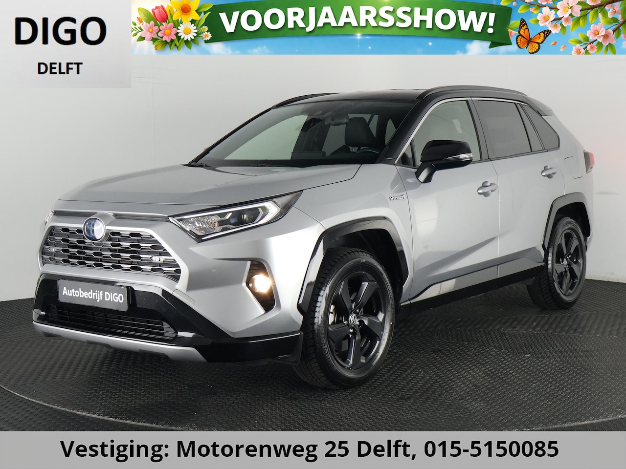 Toyota RAV4 - 2.5 HYBRID EXECUTIVE PACK NAVI GARANTIE 8-2030* NAVI.HALF LEDER.PDC V+A - AutoWereld.nl