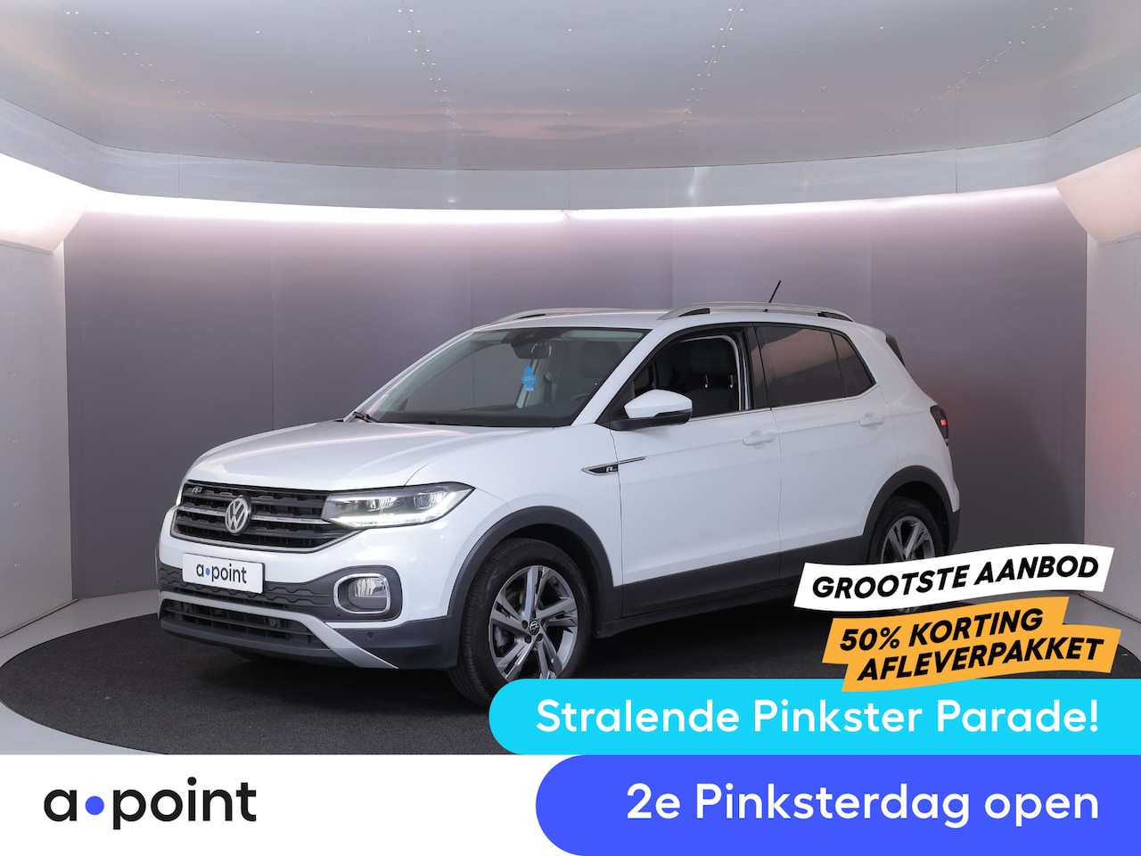 Volkswagen T-Cross - 1.0 TSI R-Line 115pk 6bak|digi display| Navi| 17'LM-velgen| Climatronic| dodehoek detecti - AutoWereld.nl