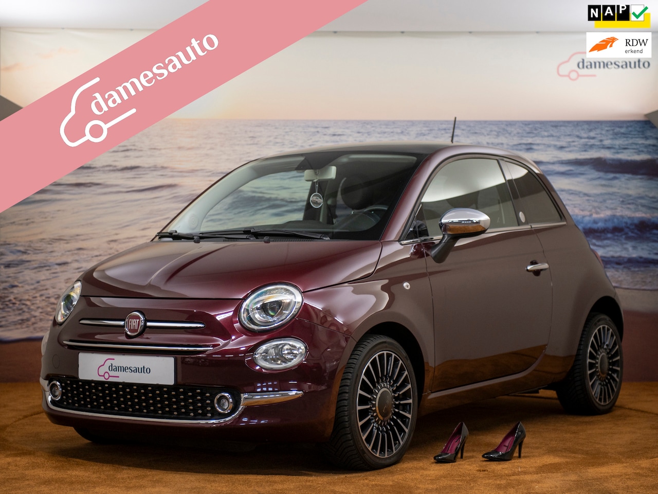Fiat 500 - 0.9 TwinAir Turbo Mirror 0.9 TwinAir Turbo Mirror, NAP, Clima, Pano, incl garantie - AutoWereld.nl