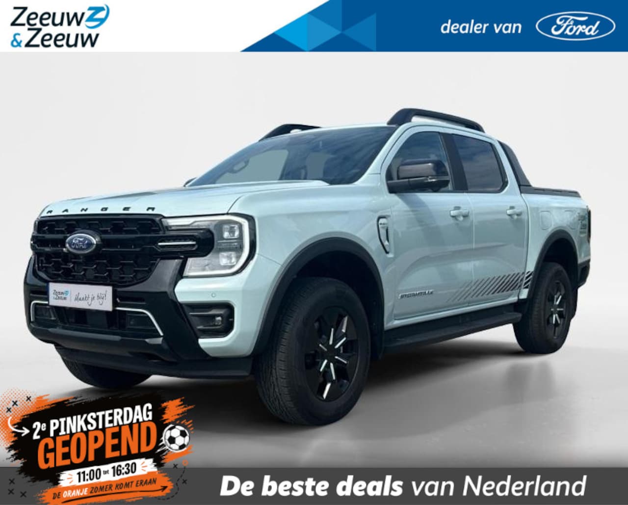 Ford Ranger - Stormtrak 2.3 PHEV 279pk 10-traps automaat | 5 persoons | GRIJS kenteken | Nu rente actie - AutoWereld.nl