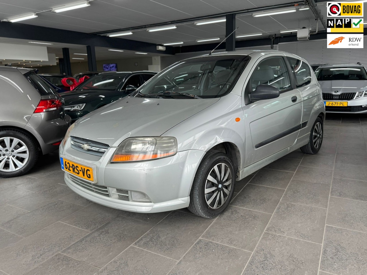 Chevrolet Kalos - 1.2 Spirit airco elektrische pakket trekhaak nw distributieriem 90dzkm nap - AutoWereld.nl