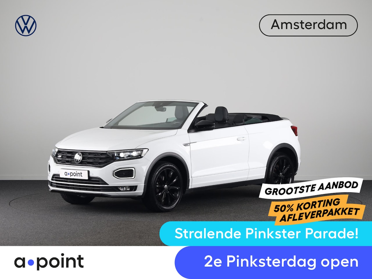 Volkswagen T-Roc Cabrio - 1.5 TSI R-Line 150 pk Automaat (DSG) | Leer Interieur | Navigatie | Parkeersensoren (Park - AutoWereld.nl
