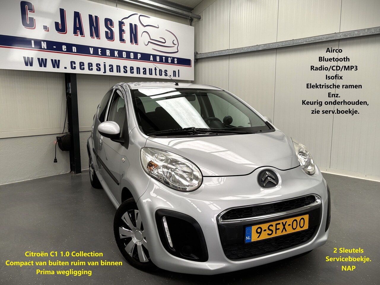 Citroën C1 - 1.0 Collection Prachtige auto!! | Airco | Bluetooth telefoonvoorbereiding | Isofix-bevesti - AutoWereld.nl