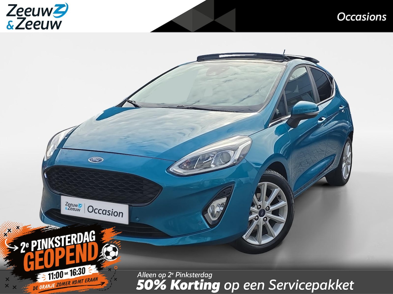 Ford Fiesta - 1.0 EcoBoost Titanium | Panoramadak | B&O Sound | Winter Pack | Achteruitrijcamera | 12 ma - AutoWereld.nl