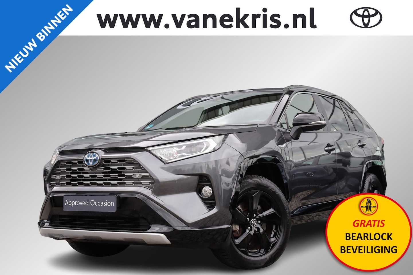 Toyota RAV4 - 2.5 Hybrid Bi-Tone 2.5 Hybrid Bi-Tone, Bearlock, Stoelverwarming, Adaptieve cruise control, Lane assist, LM V - AutoWereld.nl