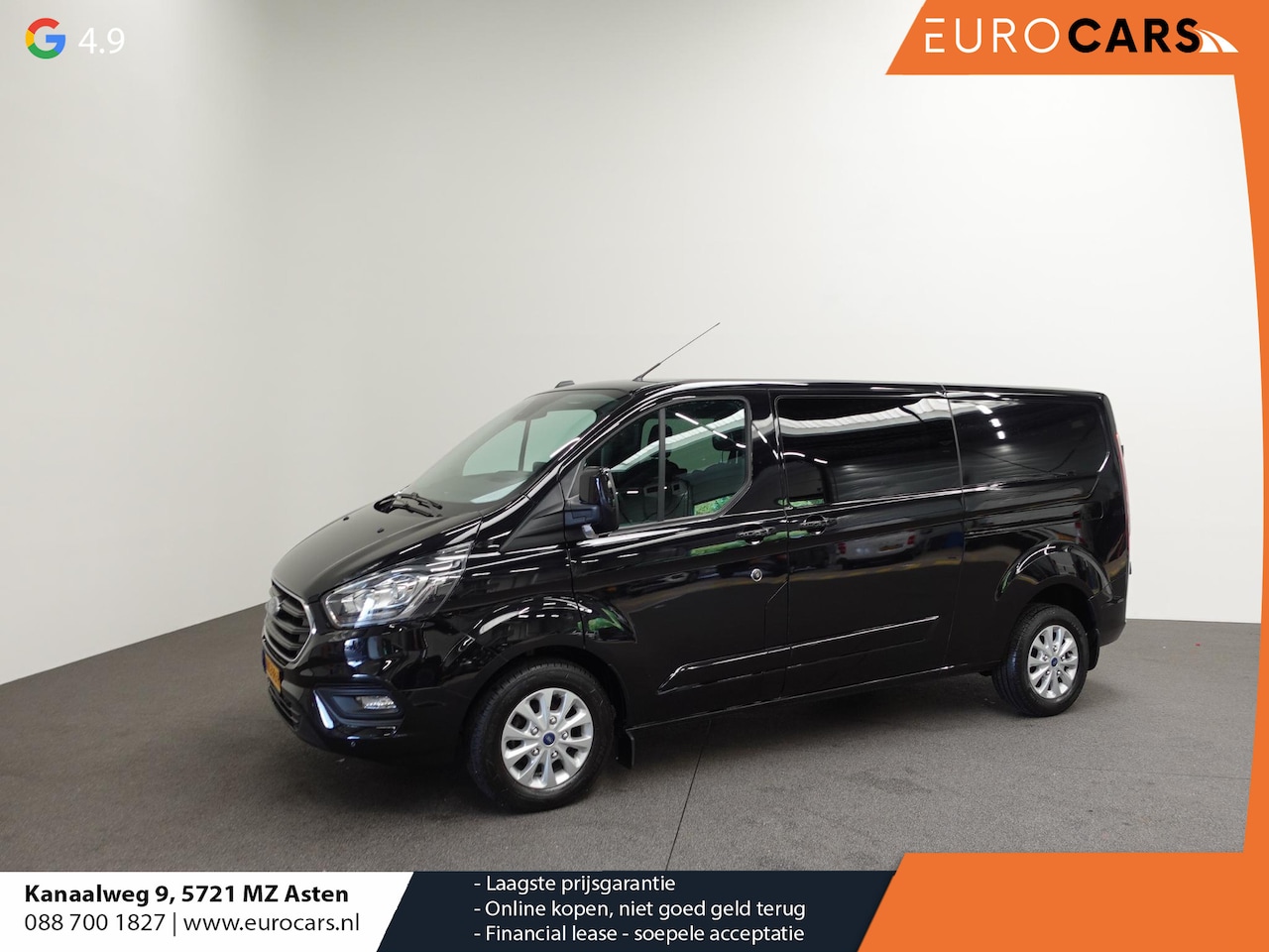 Ford Transit Custom - 300 2.0 TDCI L2H1 Limited Dubbele cabine Automaat Navi| Airco 2 Schuifdeuren Trekhaak PDC - AutoWereld.nl