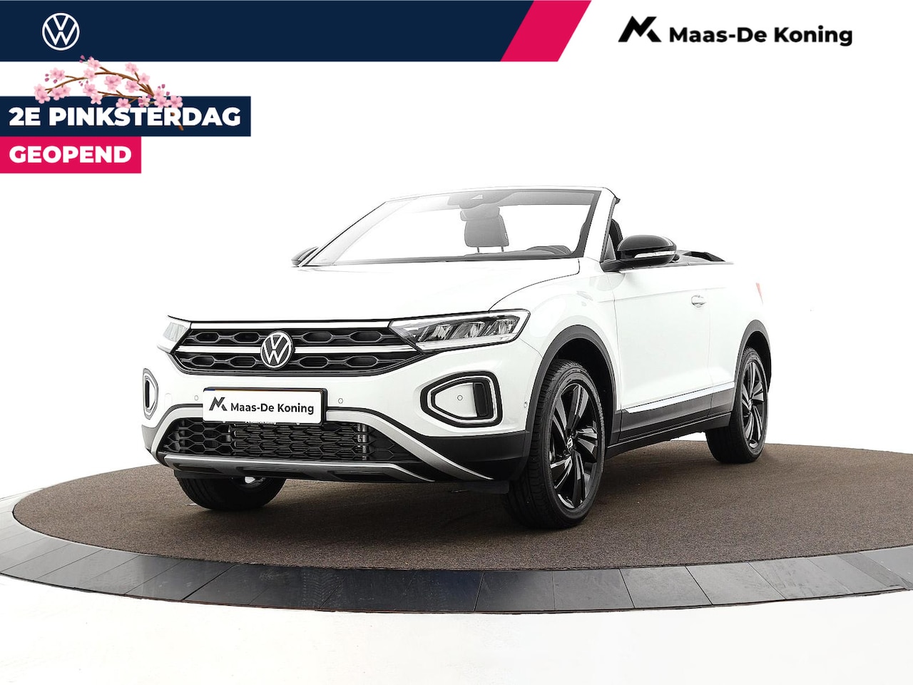 Volkswagen T-Roc Cabrio - Style 1.0 115 pk Cabriolet 6 versn. Hand · Black style pakket · Comfort pakket · Multimedi - AutoWereld.nl