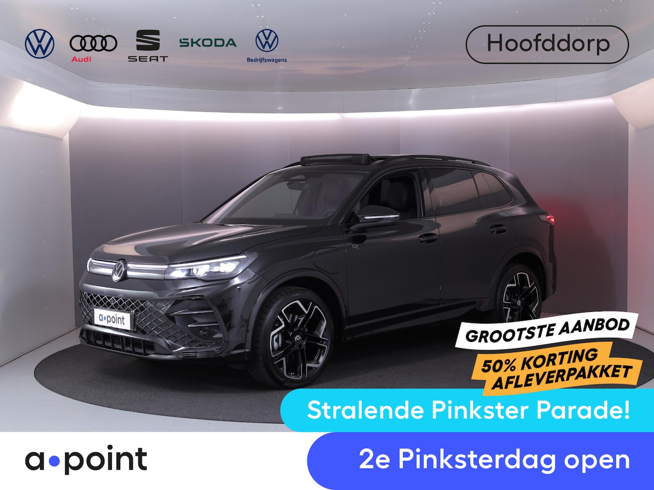Volkswagen Tiguan - 1.5 eHybrid R-Line Edition 272 pk Automaat (DSG) | Verlengde garantie | Navigatie | Panora - AutoWereld.nl
