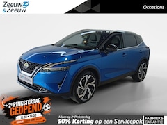 Nissan Qashqai - 1.3 MHEV Xtronic Tekna Plus | trekhaak | 1800kg trekgewicht | Nappa lederen bekleding | St