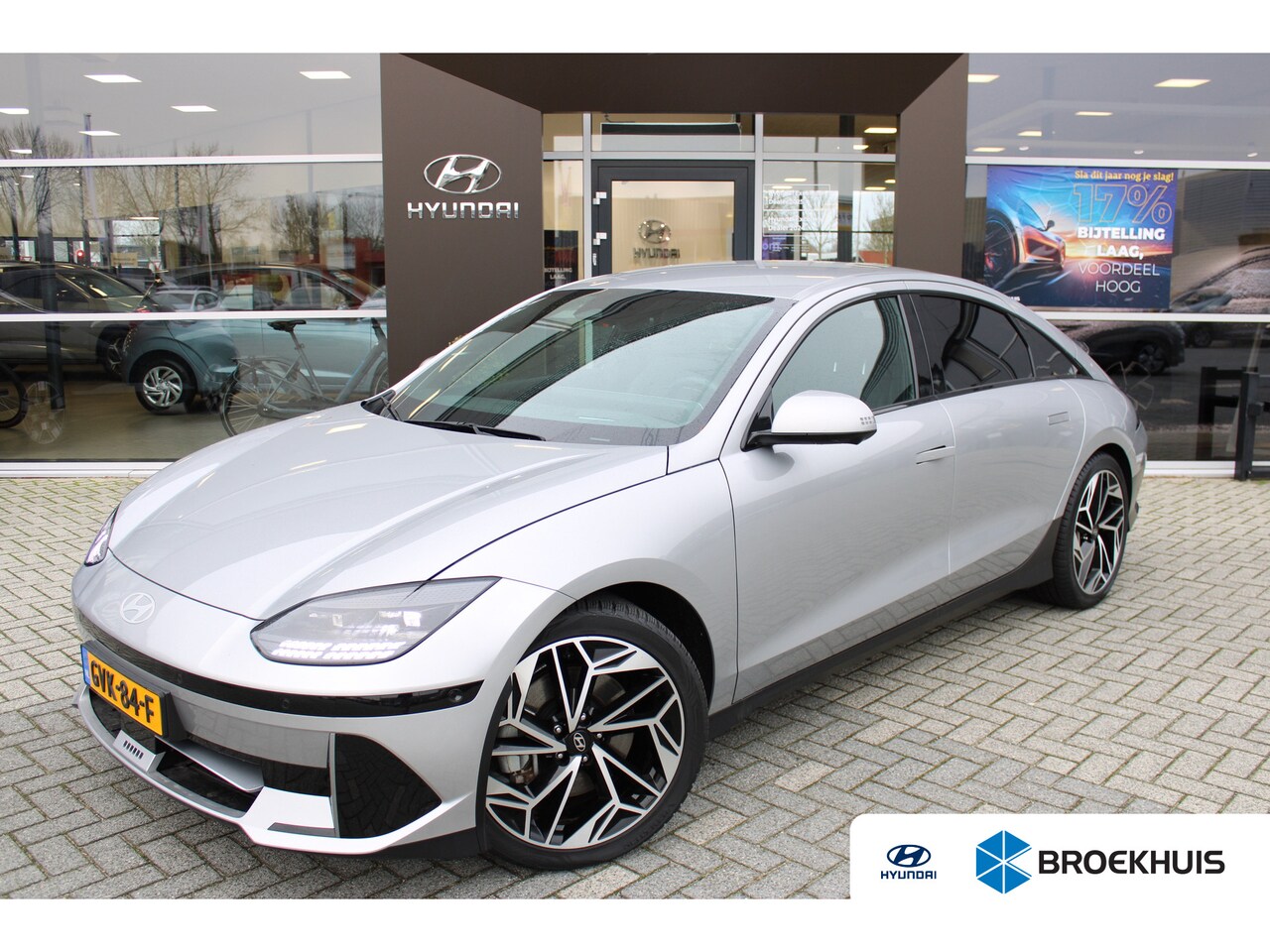 Hyundai IONIQ 6 - Lounge 77.4 kWh | Leder | 360 camera | Elektrische voorstoelen met geheugenfunctie | Headu - AutoWereld.nl