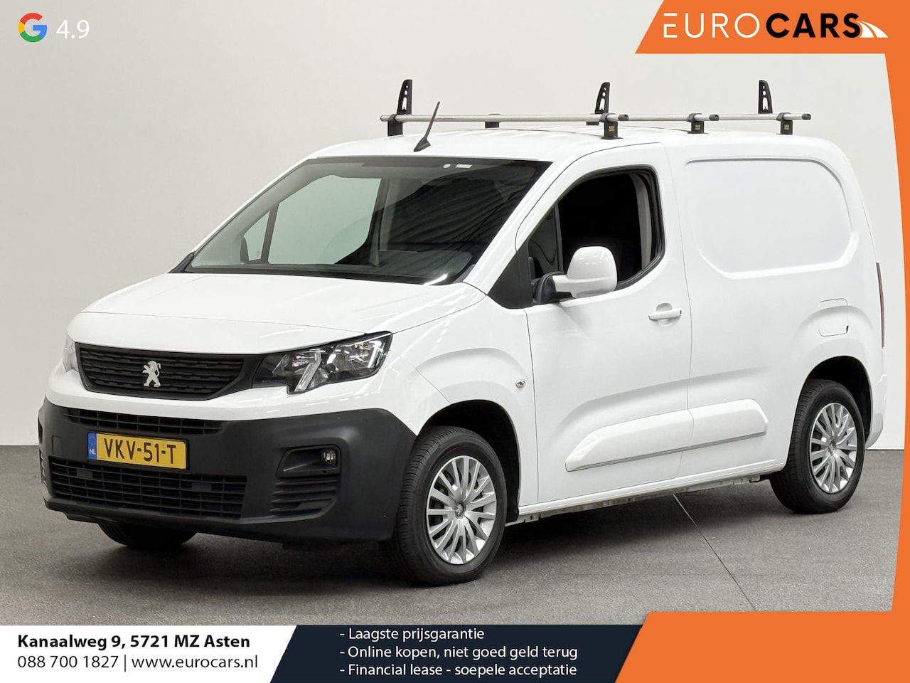 Peugeot Partner - 1.5 BlueHDI Premium Airco App-connect Parkeersensoren Trekhaak - AutoWereld.nl
