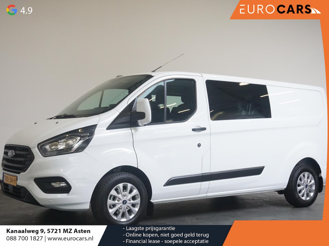 Ford Transit Custom - 300 2.0 TDCI L2H1 Trend Dubbele Cabine Airco Cruise Control Bluetooth Navi Trekhaak - AutoWereld.nl