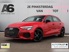 Audi A3 Sportback - 30 TFSI S edition Sport Black Edition Automaat LED Half Leder 18 inch LMV B&O Sound Stoelv