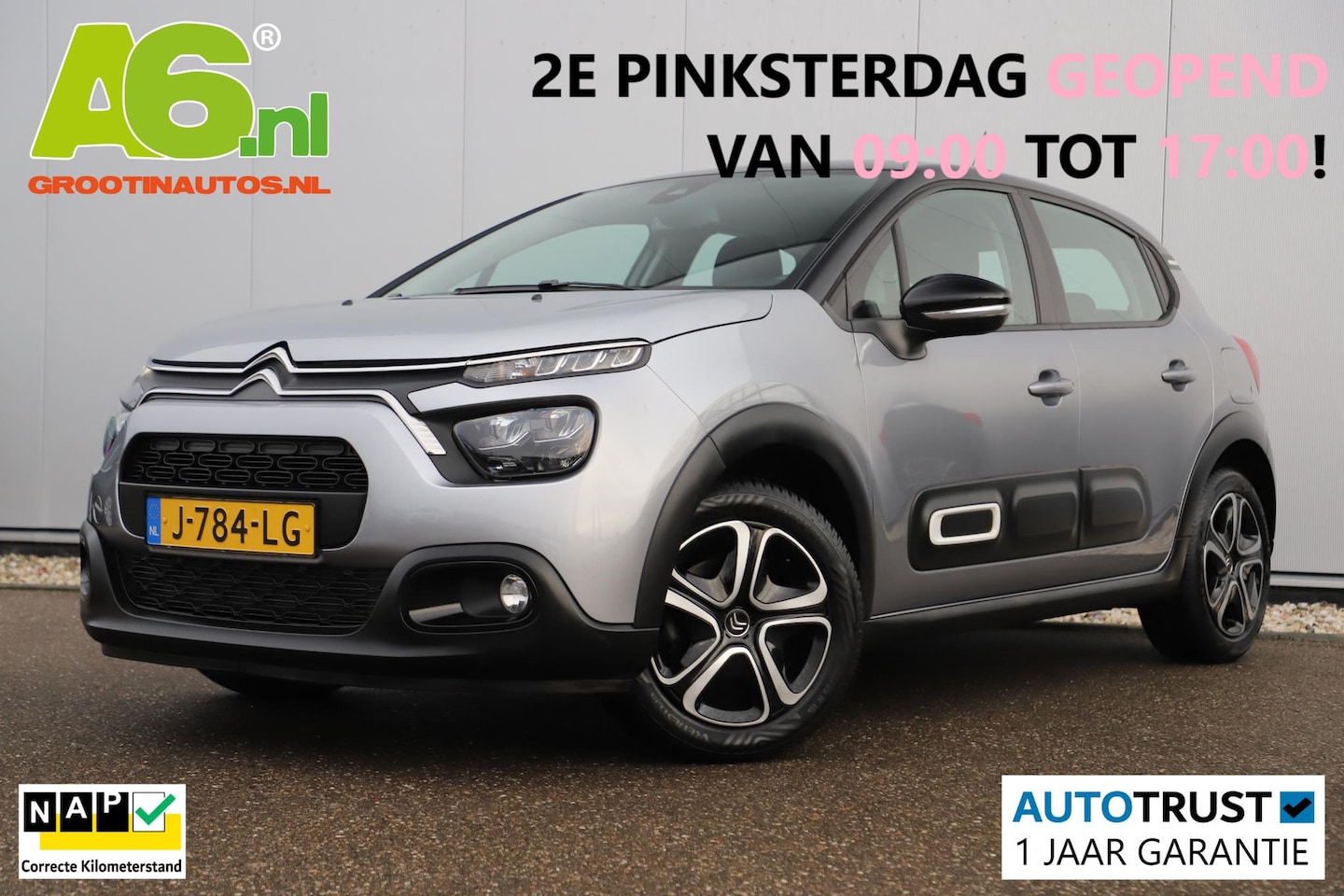 Citroën C3 - 1.2 PureTech Feel Navigatie Carplay Android Climate Cruise Control Rijstrooksensor Parkeer - AutoWereld.nl