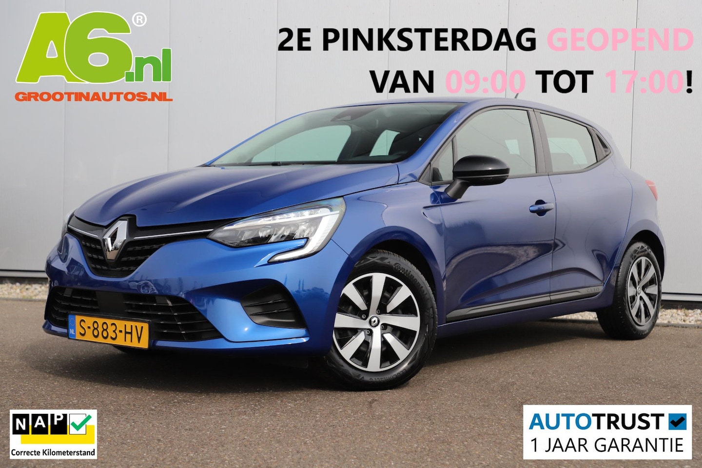 Renault Clio - 1.0 TCe 90 Equilibre 6-bak Navigatie Carplay Android Airco Cruise Control Rijstrooksensor - AutoWereld.nl