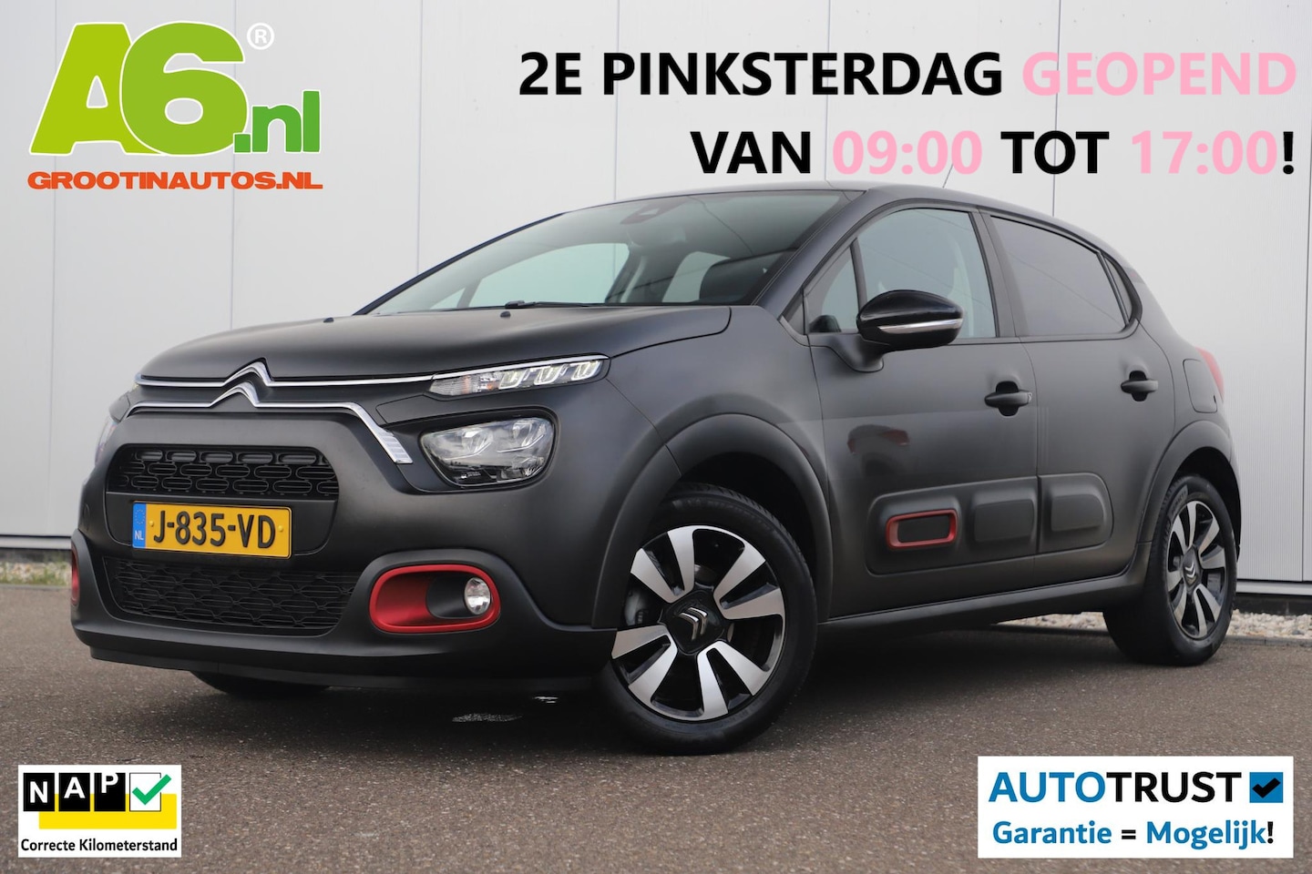 Citroën C3 - 1.2 PureTech C-Series Two Tone Navigatie Carplay Android Clima Cruise Parkeersensor - AutoWereld.nl
