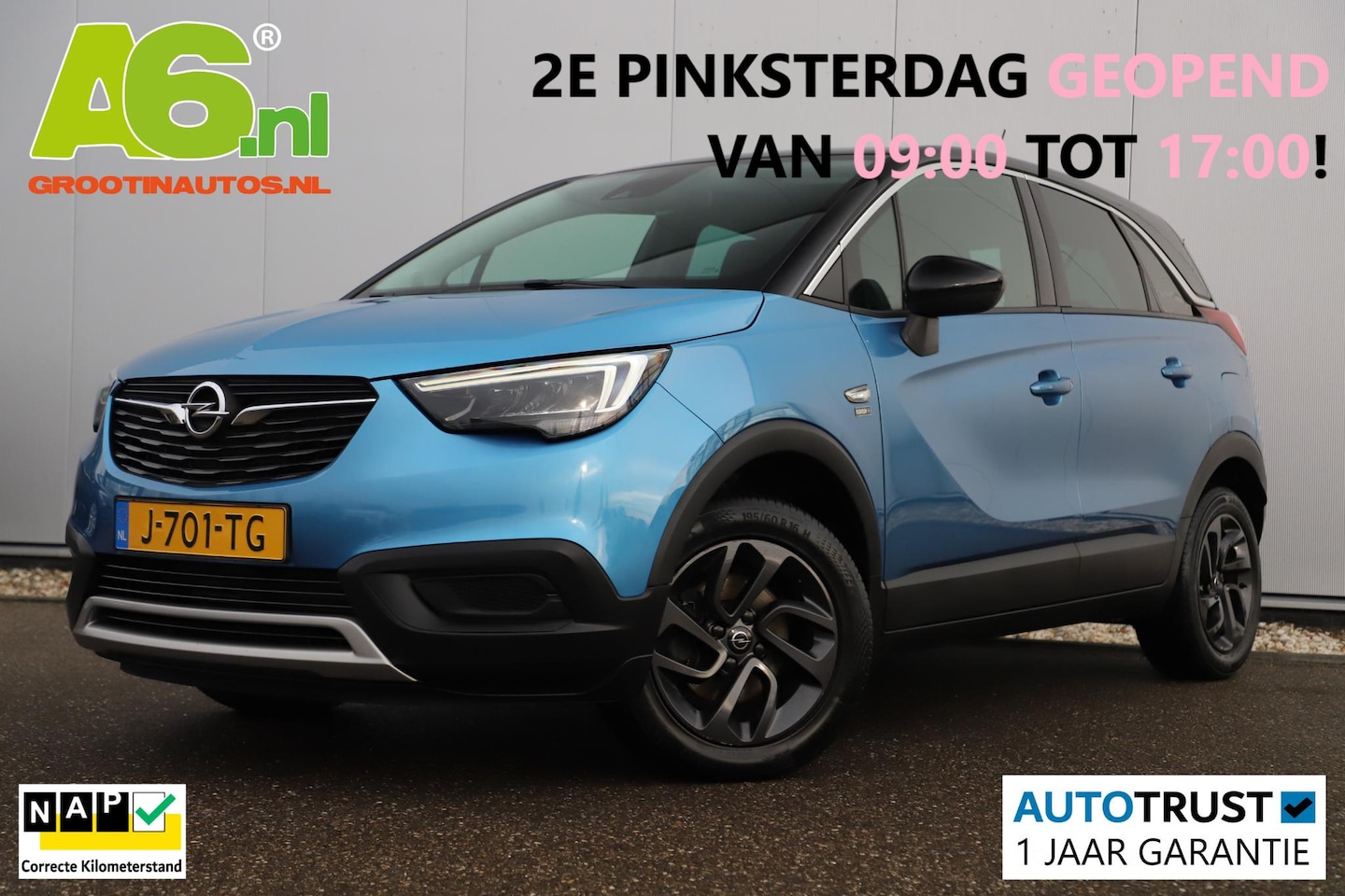 Opel Crossland X - 1.2 Turbo Edition 2020 110PK Navigatie LED Carplay Android Airco Cruise Control Rijstrooks - AutoWereld.nl