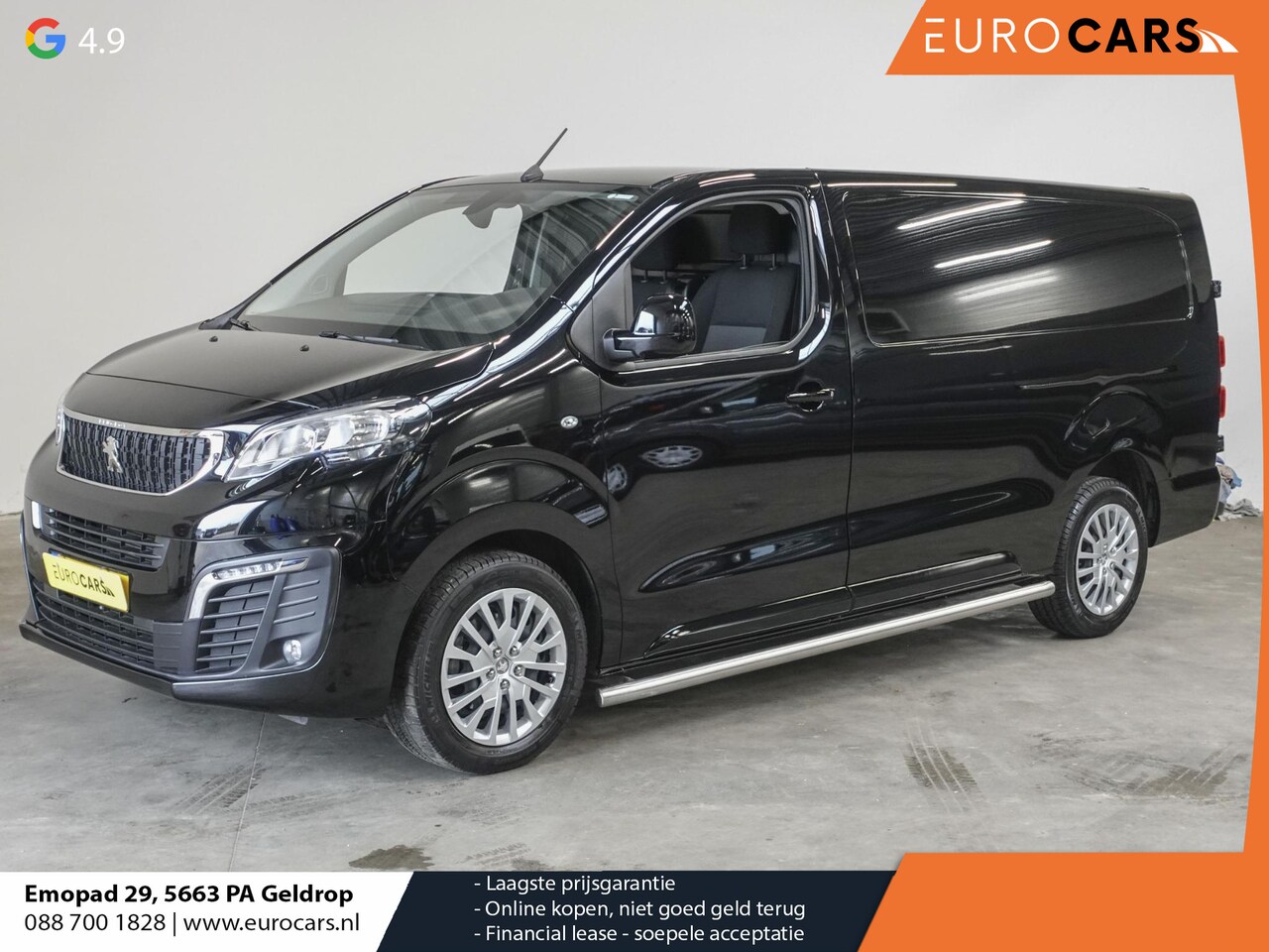 Peugeot Expert - 2.0 BlueHDI 145PK L3 Automaat Airco Cruise Navigatie Trekhaak Sidebars Euro6 - AutoWereld.nl