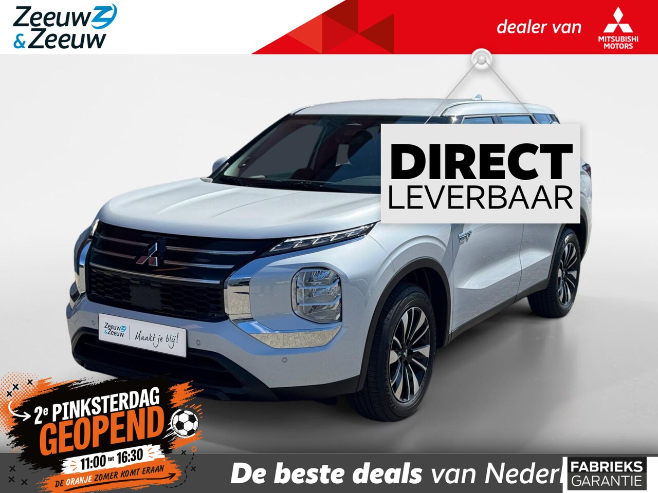 Mitsubishi Outlander - 2.4 PHEV Pure | €7500,- VOORRAADKORTIG! | Adaptieve cruise control| Dode hoeksensor|PDC V+ - AutoWereld.nl