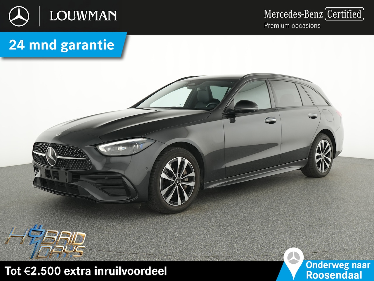 Mercedes-Benz C-klasse Estate - 300 e AMG Plug-In Hybride AMG Line | Panorama Schuif-Kanteldak | Trekhaak | Digital Licht - AutoWereld.nl