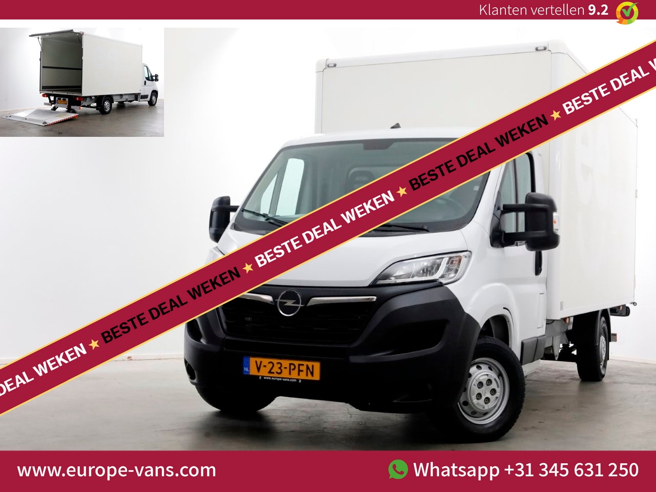Opel Movano - 2.2D 140pk Bakwagen met laadklep 1.060kg laadvermogen 05-2022 - AutoWereld.nl