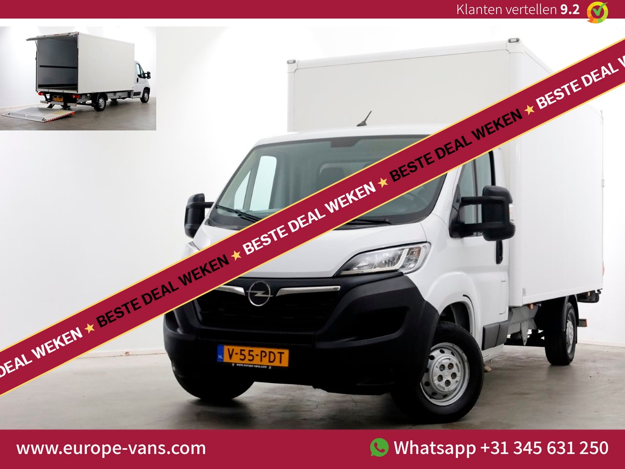 Opel Movano - 2.2D 140pk Bakwagen met laadklep 1.060kg laadvermogen 08-2023 - AutoWereld.nl