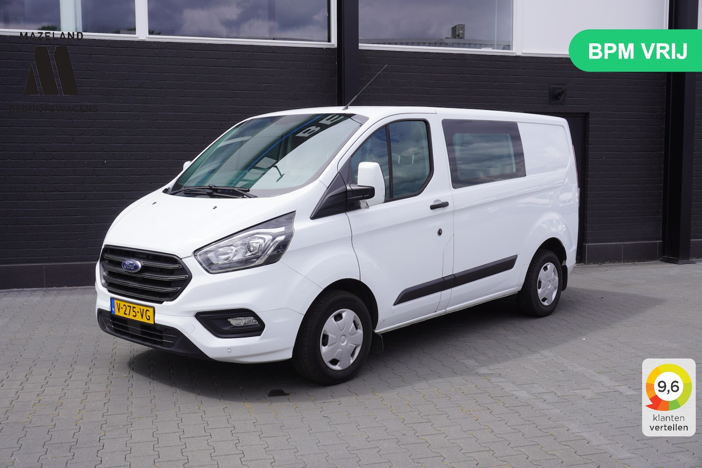 Ford Transit Custom - 2.0 TDCI Dubbele Cabine EURO 6 - Airco - Cruise - PDC - € 13.900,- Excl. - AutoWereld.nl